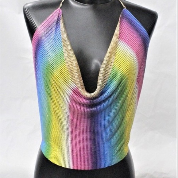 shetrendee Jewelry - 🌈just in🌈 rainbow 🌈 chainmail crop top